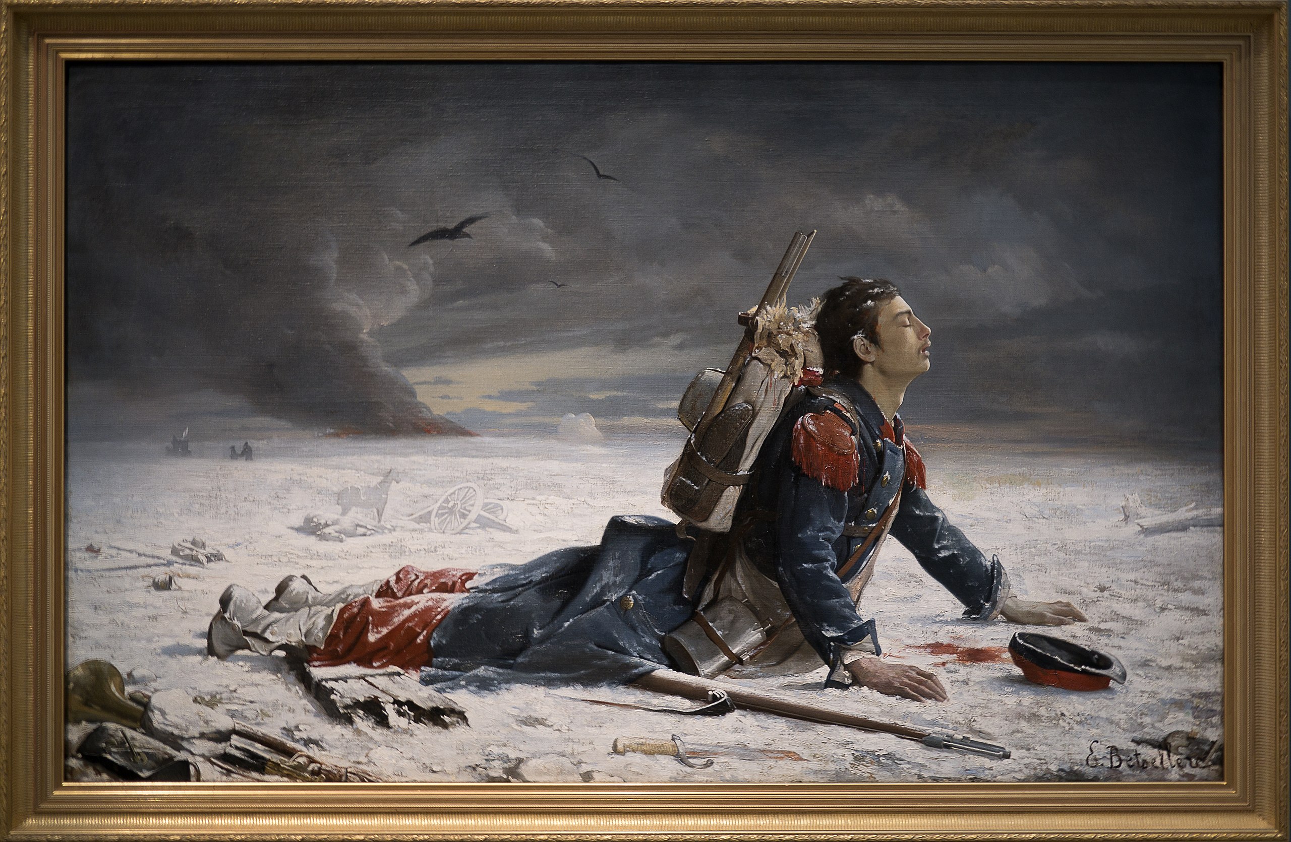 Bildnachweis:Émile Betsellère, L'Oublié !, Ausstellung Les désastres de la guerre 1800–2014, Musée Louvre-Lens.
Foto: Velvet / Wikimedia Commons, Lizenz: CC BY 2.0